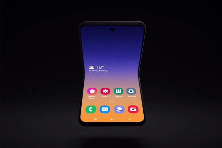 三星展示新可折叠手机概念:翻盖设计 - 通信终端 — C114通信网