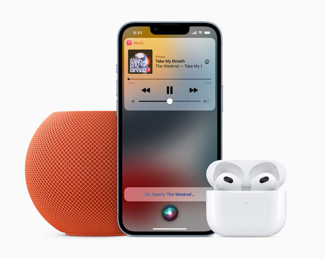 Siri ӵ AirPods  HomePod mini  iPhone ϲ Apple Music еĸ