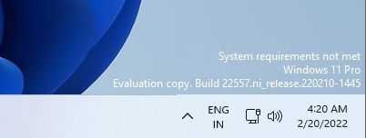 微软持续警告后，不受支持的 Win11 PC 电脑又出现了桌面水印提醒 - 互联网