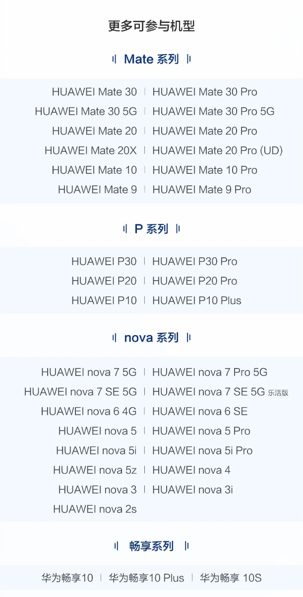 华为手机存储升级服务添加新机型支持：P40 / P40 5G / P40 Pro - 通信终端