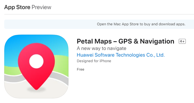 华为花瓣地图Petal Maps上架苹果App Store，推出iOS版 - 华为