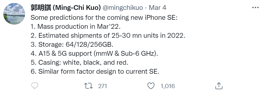 郭明�Z：苹果今年将推出全新 Mac mini 和显示器，Mac / iMac Pro 将于 2023 年发布 - 通信终端