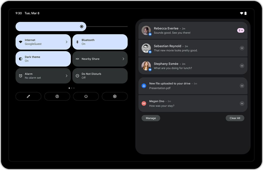 谷歌Android 12L正式版推送，后续将登陆三星、联想和微软设备 - 通信终端