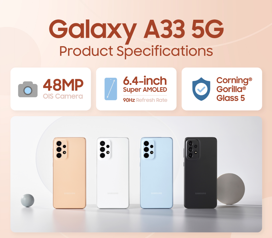 三星发布Galaxy A33、A53和A73，以后将支持升级至Android 16 - 通信终端