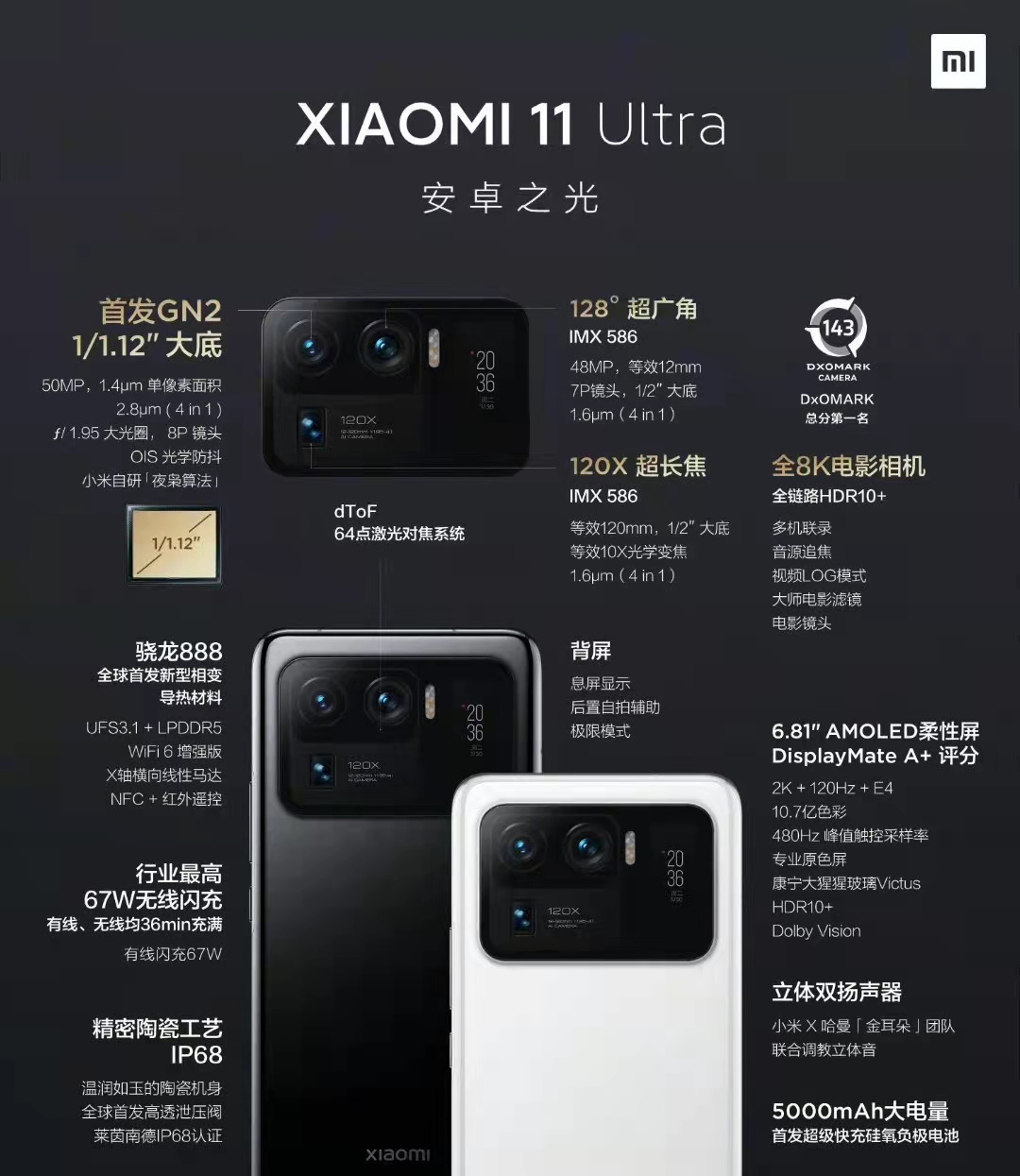 小米11Ultra米粉节限时特惠1500元，到手价3999起 - 通信终端