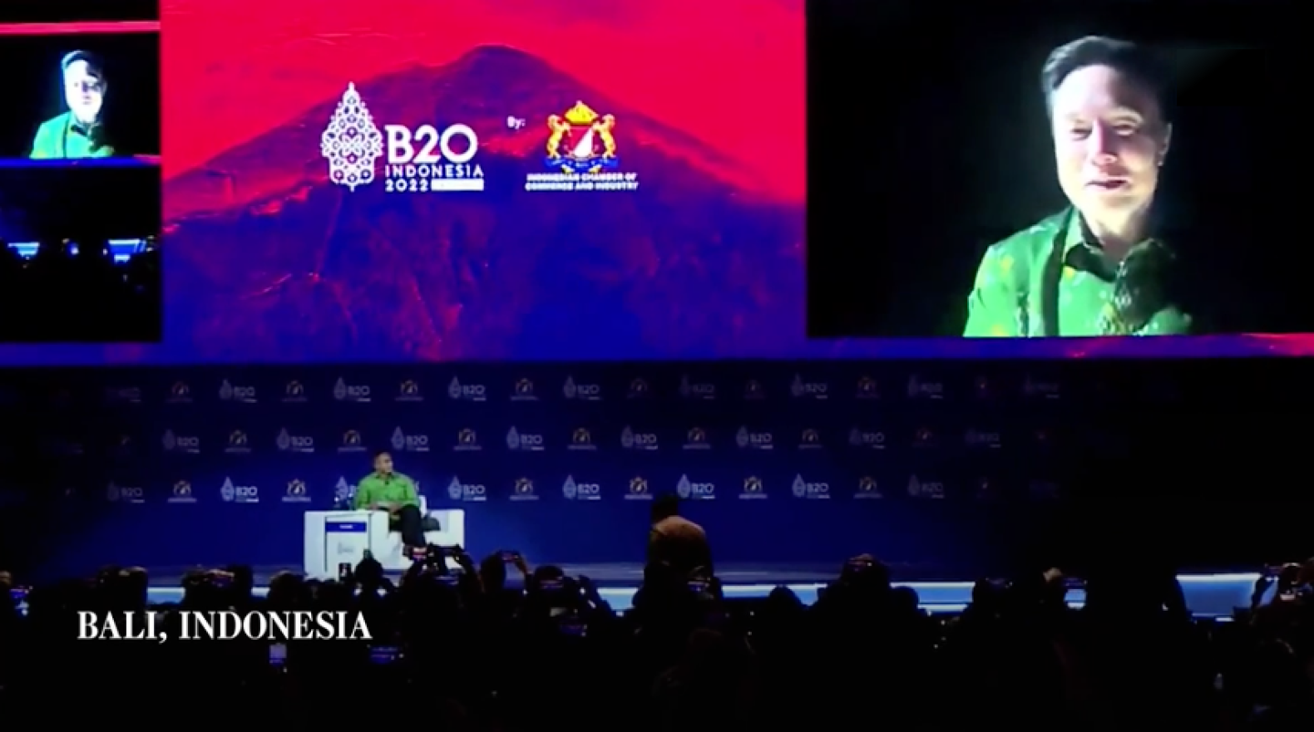马斯克 G20 峰会发言：我一周工作七天，不建议你们这样 - IT国际资讯
