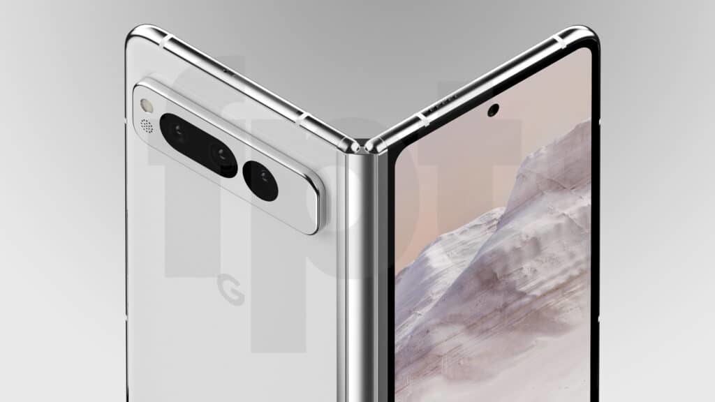 谷歌 Pixel Fold 折叠屏手机渲染图曝光，预计明年 5 月发布 - 通信终端