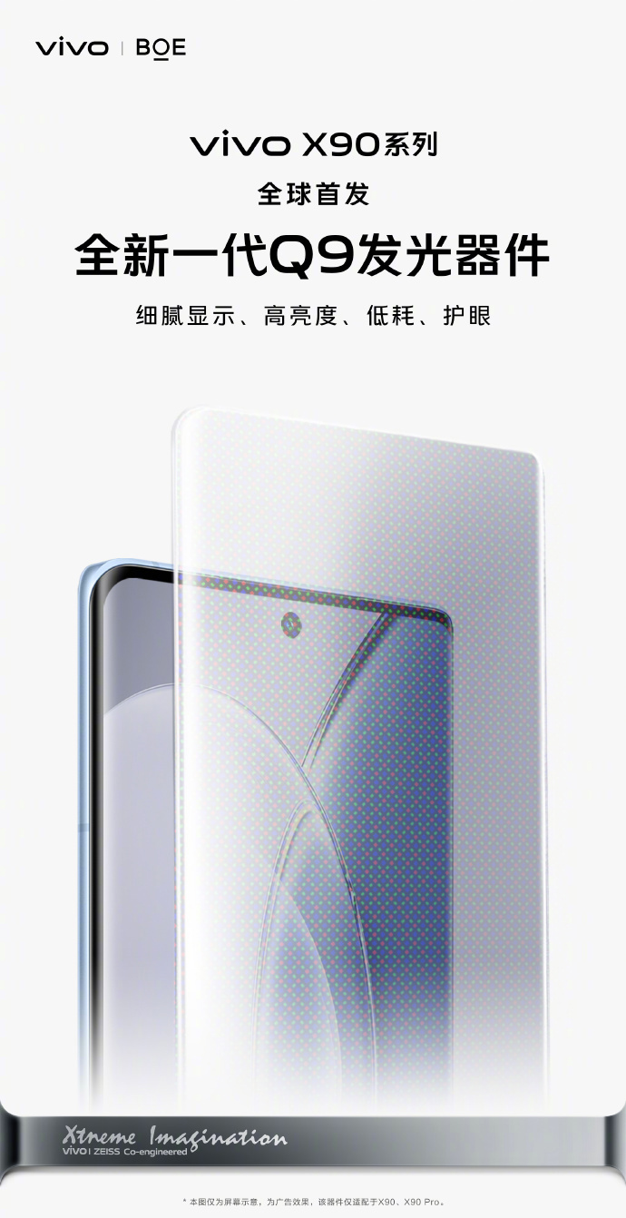 vivo X90系列预热：全球首发E6/Q9屏幕，支持120W双芯闪充 - 通信终端