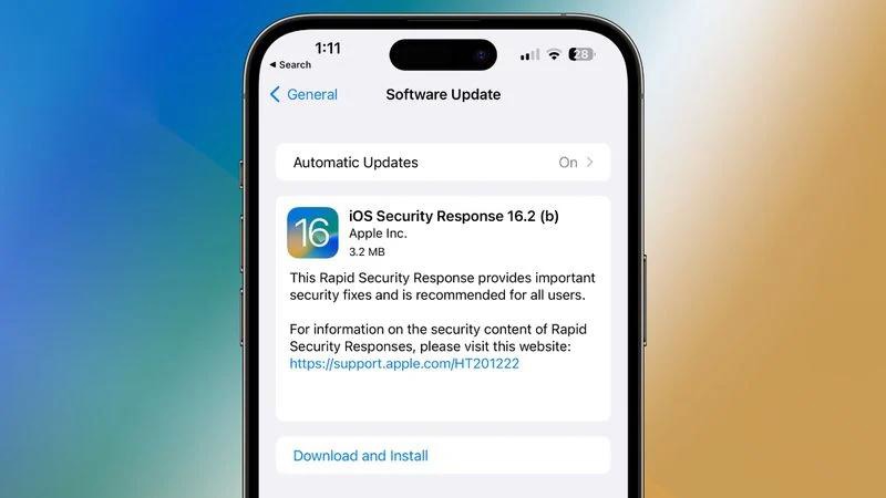 面向 iOS 16.2 Beta 用户，苹果发布第二个快速安全响应更新 - 通信终端