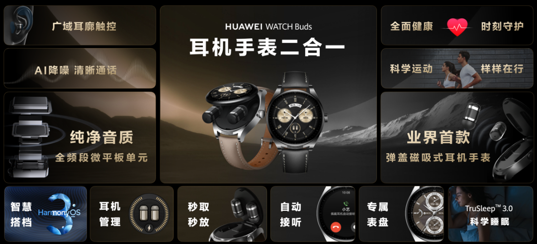 智能手表与TWS耳机突破性组合 华为WATCH Buds正式发布 - 通信终端