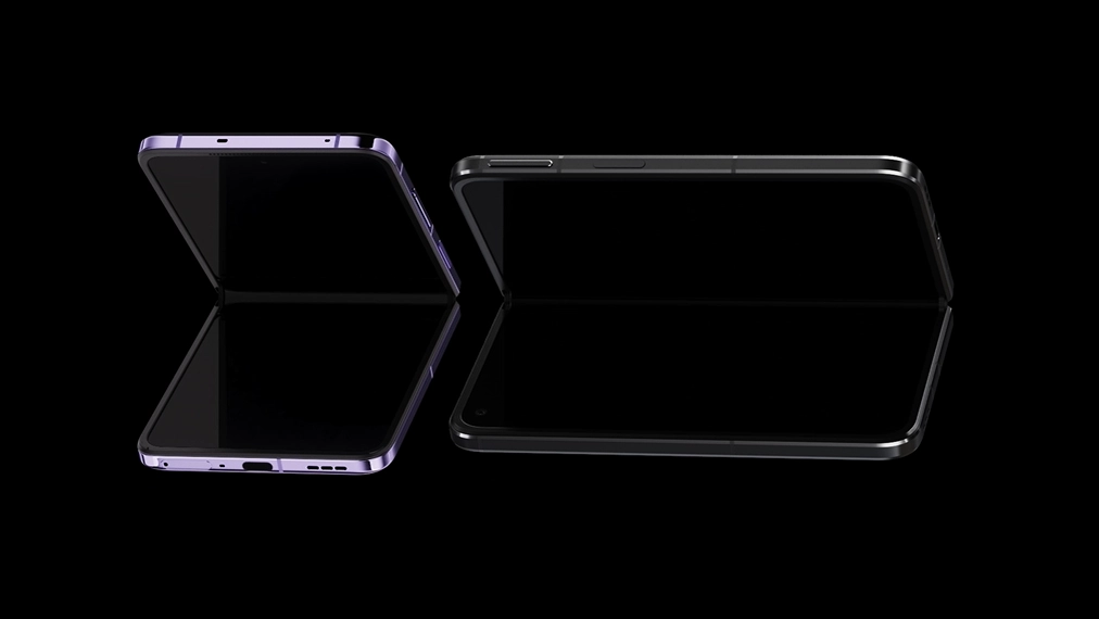 OPPO Find N2 Flip 折叠旗舰外观设计曝光：竖向折叠 + 灵动外屏 - 通信终端