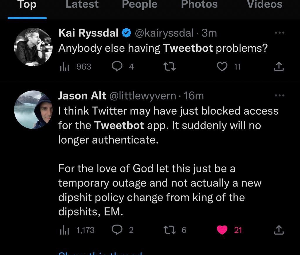 马斯克调整 Twitter API，Tweetbot 等第三方客户端已无法连接 - 互联网
