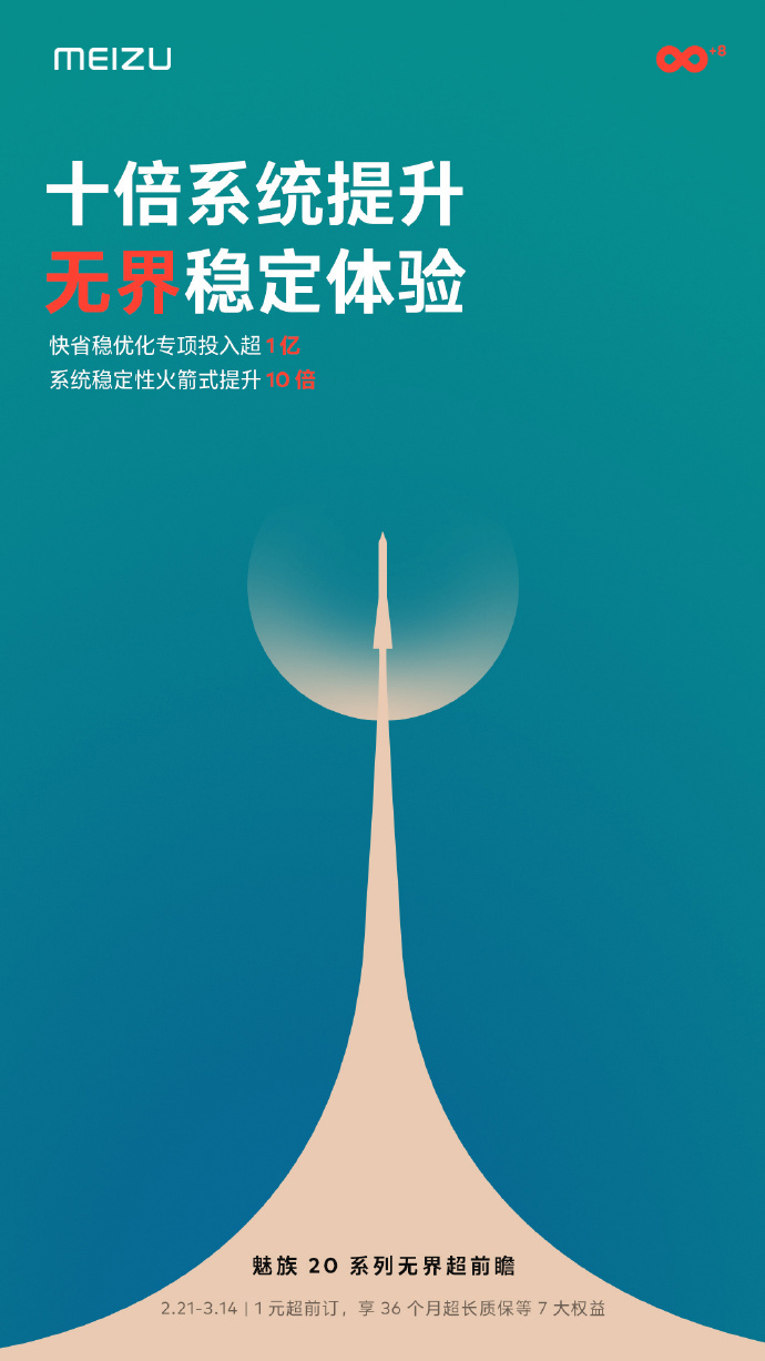 魅族 20 系列预热：系统稳定性提升 10 倍，快省稳优化专项投入超 1 亿 - 通信终端