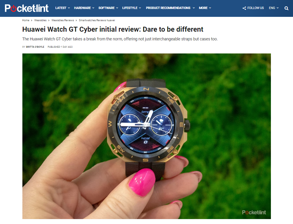HUAWEI WATCH GT Cyber赢得MWC 2023最佳产品奖，引领穿戴潮流新风尚 - 通信终端