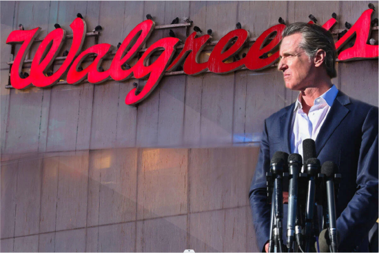  （加州州长纽森谴责Walgreens）