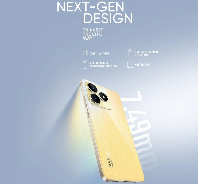 realme Narzo N53 手机官宣 5 月 18 日发布：后置双摄，厚度 7.49mm - 通信终端
