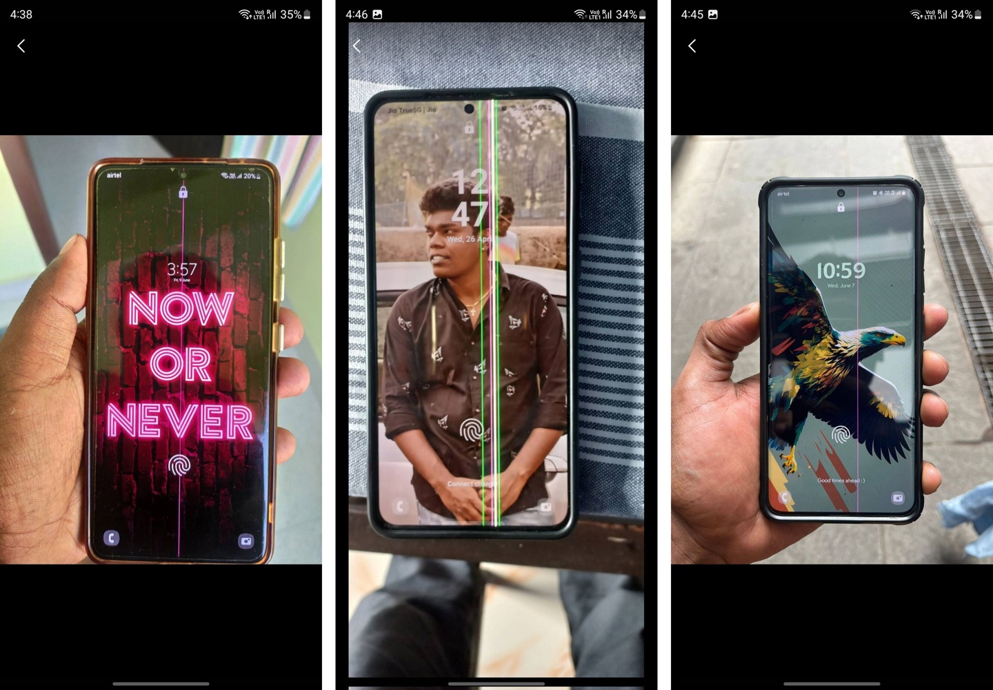 消息称5月更新导致三星Galaxy S21系列手机屏幕出现粉色长线 - 通信终端