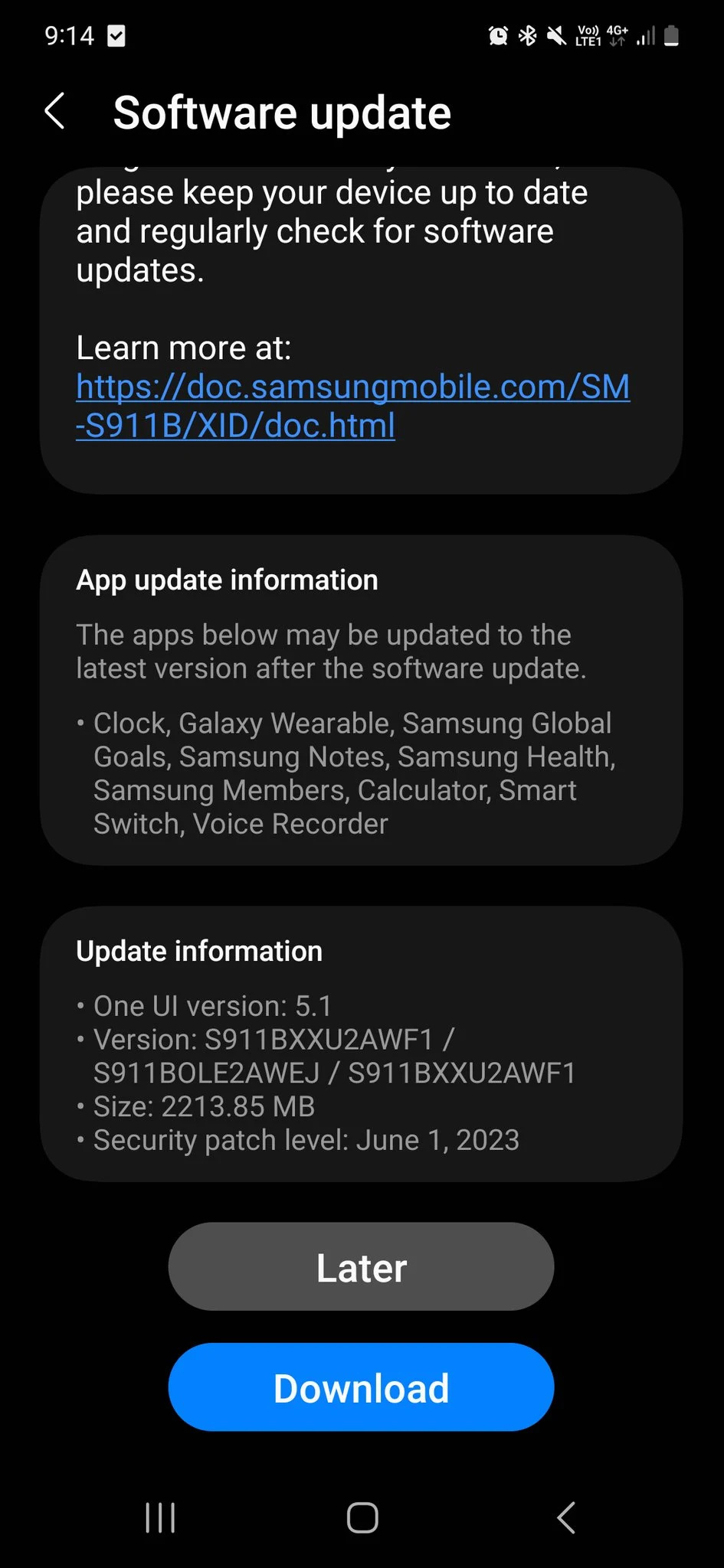 改进相机、大小 2.2GB，三星向 Galaxy S23 系列推送 6 月更新 - 通信终端