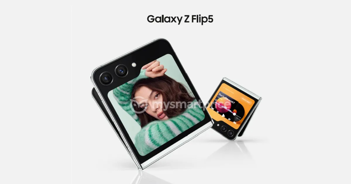 三星 Galaxy Z Flip 5 可折叠手机渲染图曝光 - 通信终端