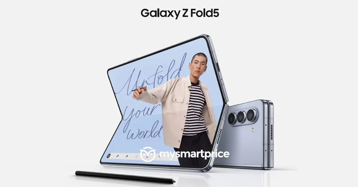 三星 Galaxy Z Fold5 手机官方海报泄露，折叠缝隙终于消失 - 通信终端