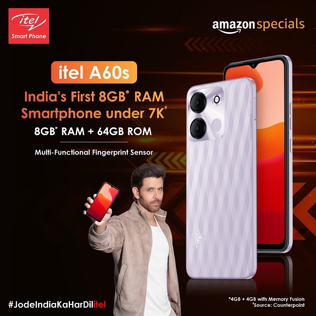 传音在印度推出 Itel P40+ 和 A60S 手机，前者配备 7000mAh 电池 - 通信终端