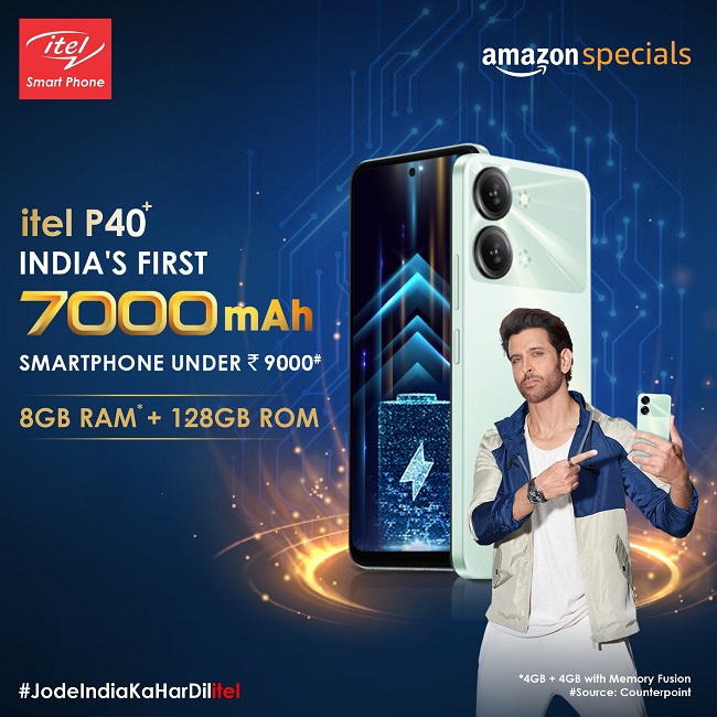 传音在印度推出 Itel P40+ 和 A60S 手机，前者配备 7000mAh 电池 - 通信终端