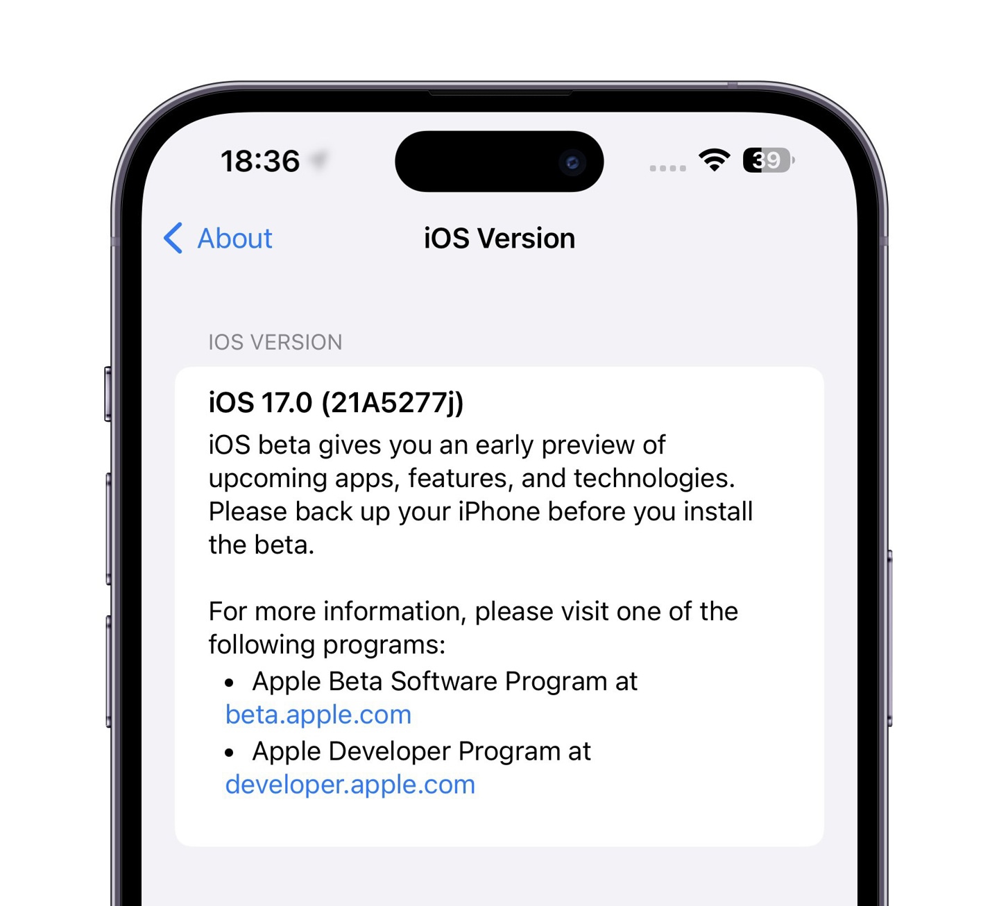 苹果再发 iOS / iPadOS 17 Beta 3 更新，新版本号 21A5277j - 通信终端