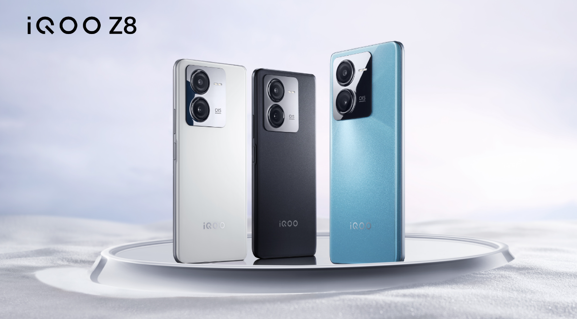 iQOO Z8手机外观公布：月瓷白、星野青、曜夜黑三款配色，搭载天玑 8200 - 通信终端