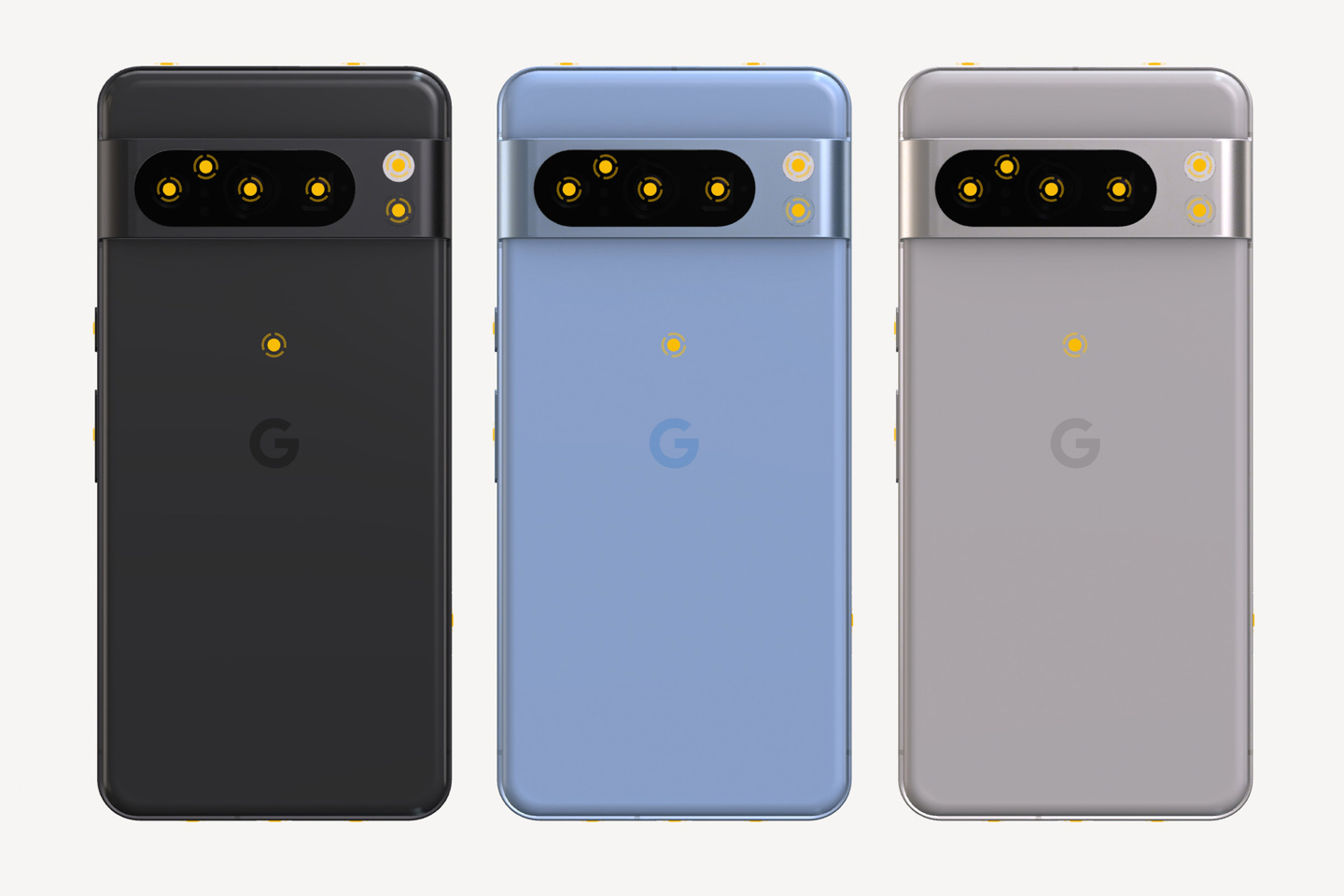谷歌Pixel8 Pro模拟器泄露，可360度查看手机外观 - 通信终端