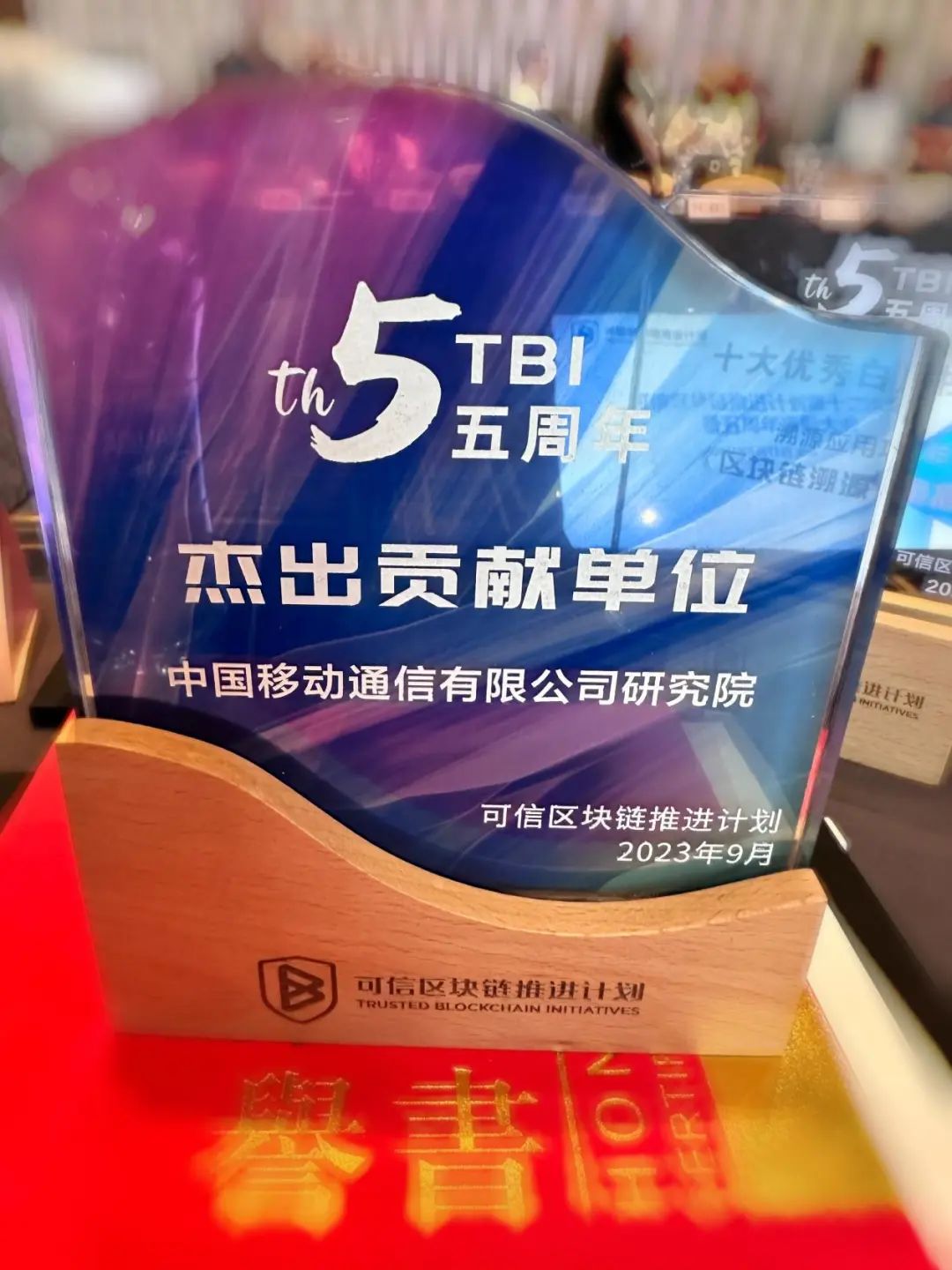 中国移动研究院牵头的区块链团体标准在TBI全会发布，多项成果获表彰 - 中国移动