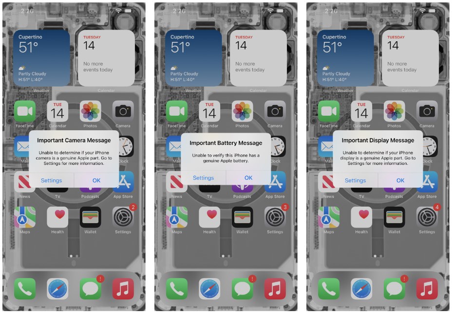 因零件配对要求，iFixit下调苹果iPhone14机型可维修得分：7 → 4 - 通信终端