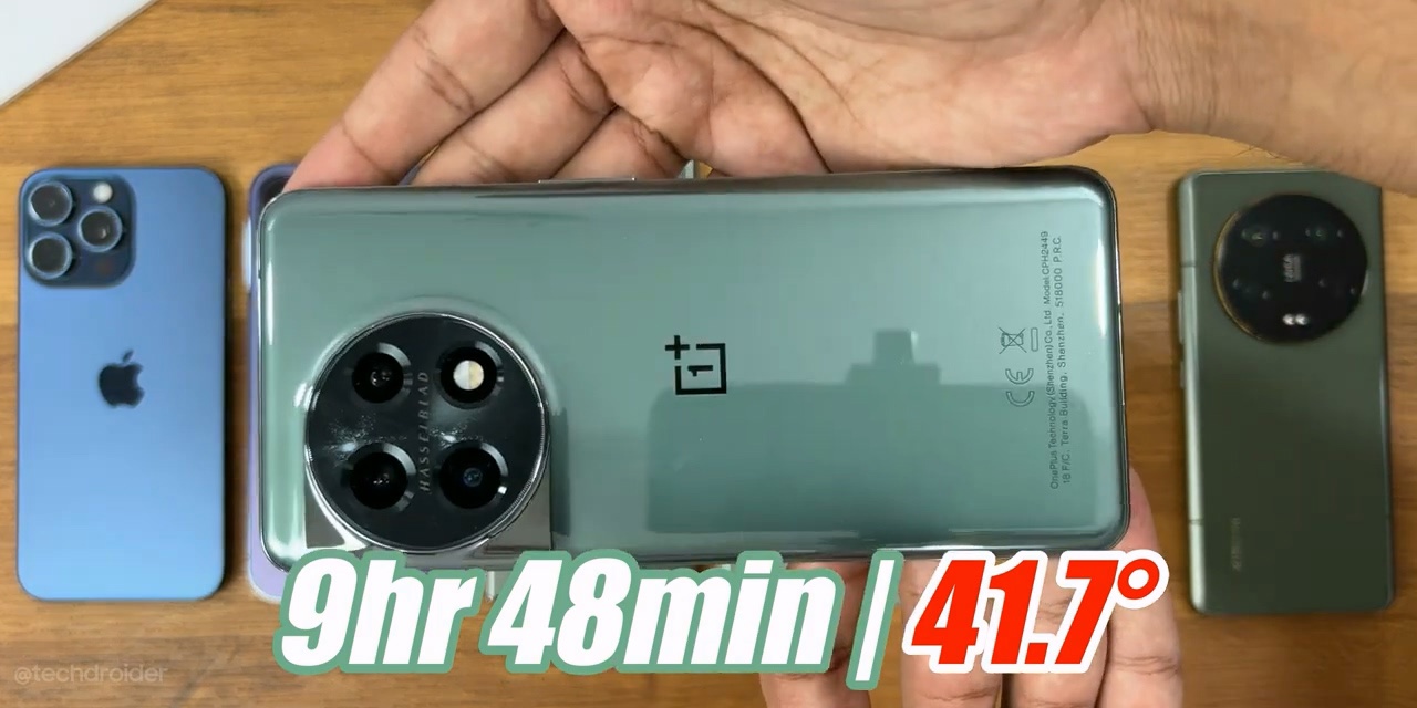 苹果iPhone15 Pro Max对比安卓旗舰续航测试 - 通信终端
