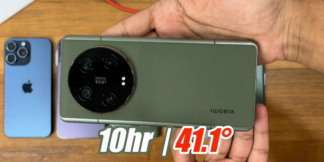 苹果iPhone15 Pro Max对比安卓旗舰续航测试 - 通信终端