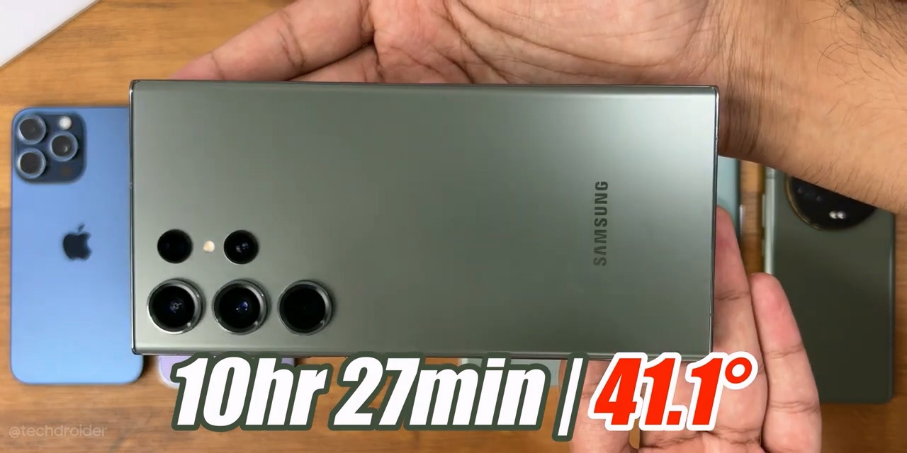 苹果iPhone15 Pro Max对比安卓旗舰续航测试 - 通信终端