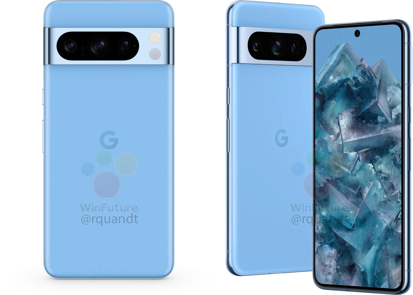 谷歌 Pixel 8/8 Pro 手机高清渲染图曝光 - 通信终端