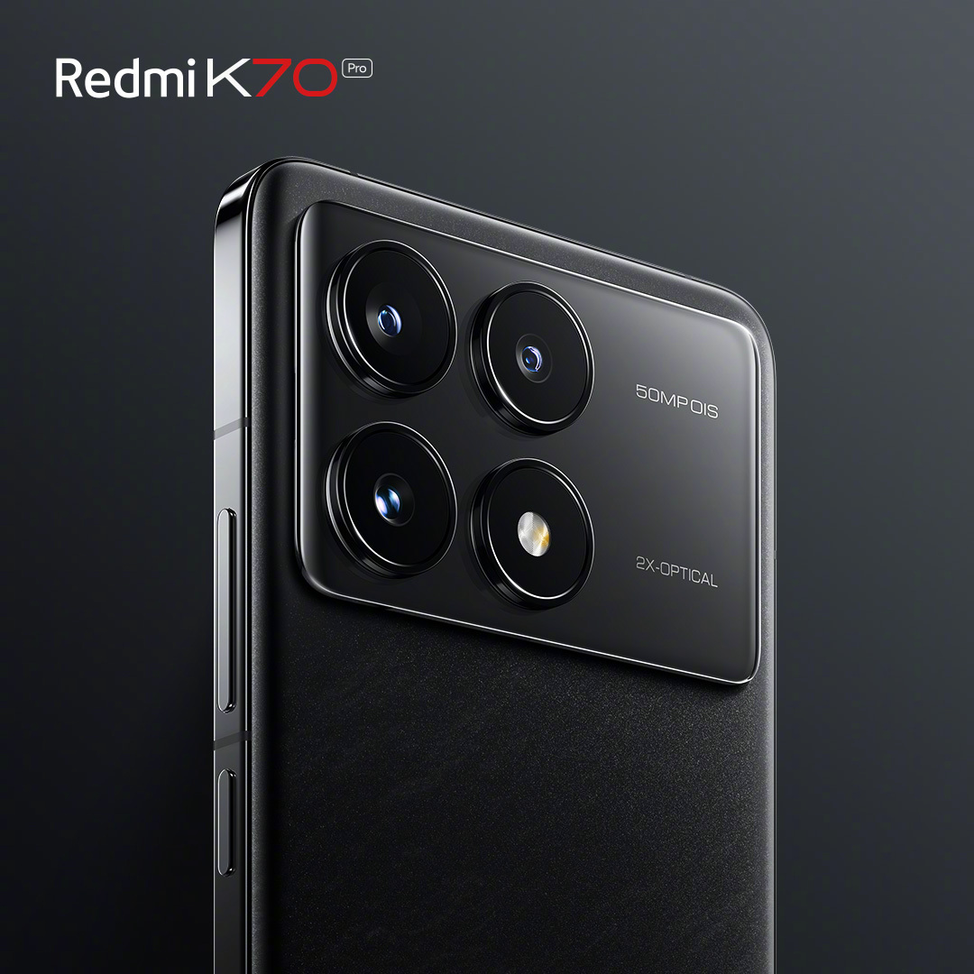 小米Redmi K70 Pro手机外观亮相：“墨羽”配色，后置矩阵三摄 - 通信终端