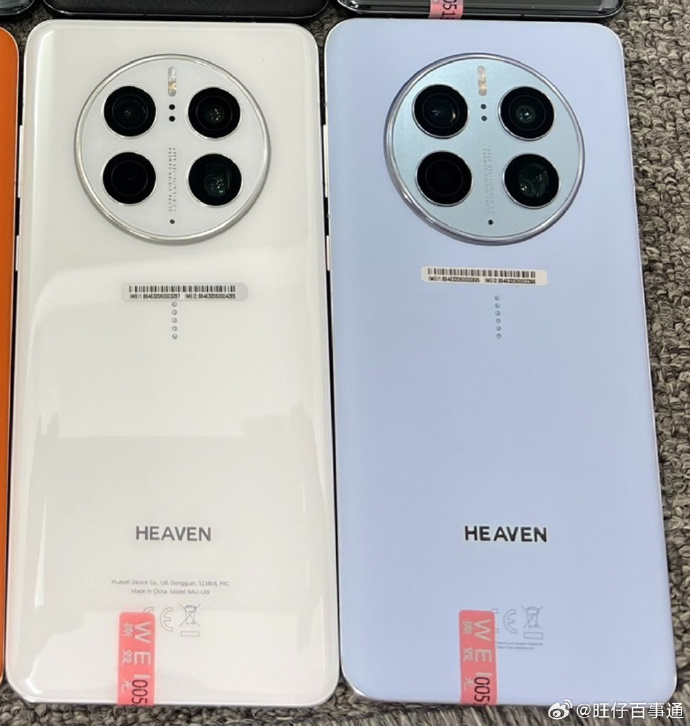 华为Mate 50工程机曝光：提供白、蓝两款配色，最终未能上市 - 通信终端