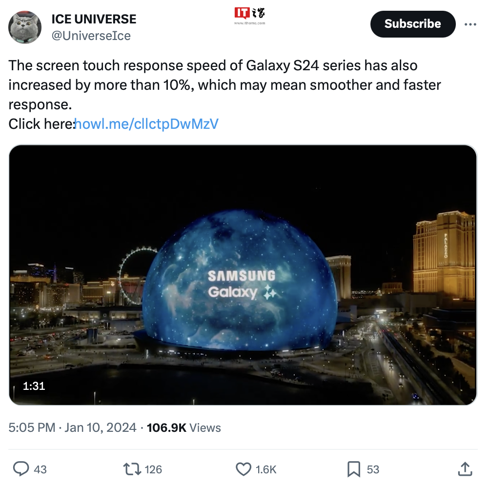 消息称三星Galaxy S24系列手机配备超敏感触控屏，响应速度相比上代提升10% - 通信终端