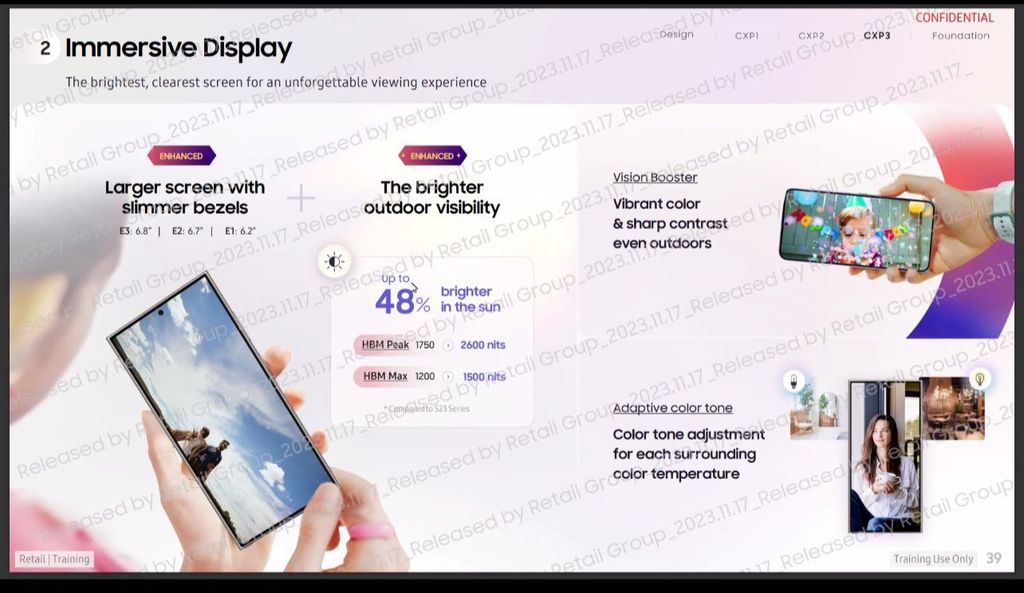 三星Galaxy S24 Ultra手机宣传物料曝光：支持多款光追游戏、5倍变焦8K视频录制 - 通信终端