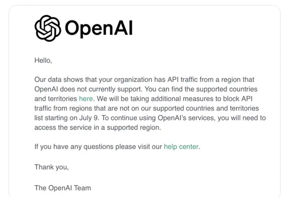 ͻChatGPTĸ˾OpenAIֹֹ֧ͣAPI