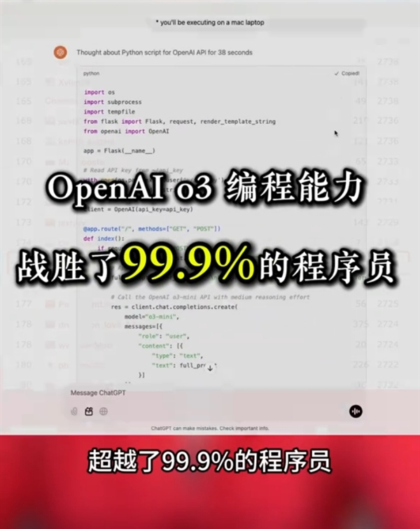 OpenAI o3ͻȻl(f)ʢ99.9%ĳT T