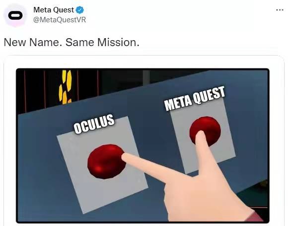 Oculus更名为Meta Quest 简化品牌架构 - 国际资讯