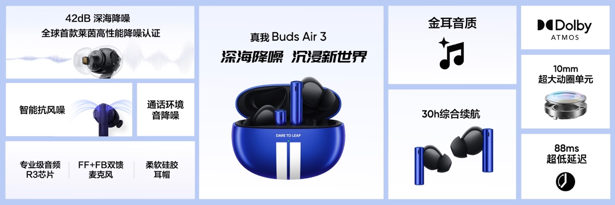 realme首款旗舰降噪耳机，真我Buds Air3首发349元 - 通信终端